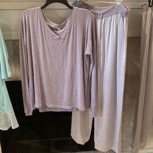 PJ HARLOW SILK lavender Jolie pant and Lucy top